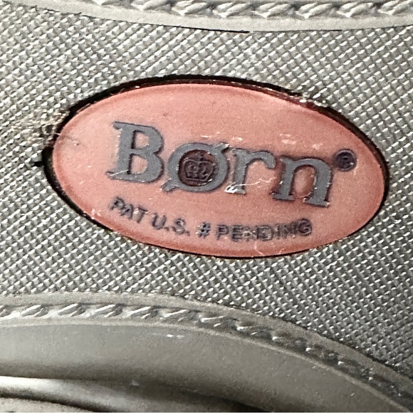 Born Vintage Tooled Leather Floral Ballet Flats 8 Brown - Picture 8 of 8